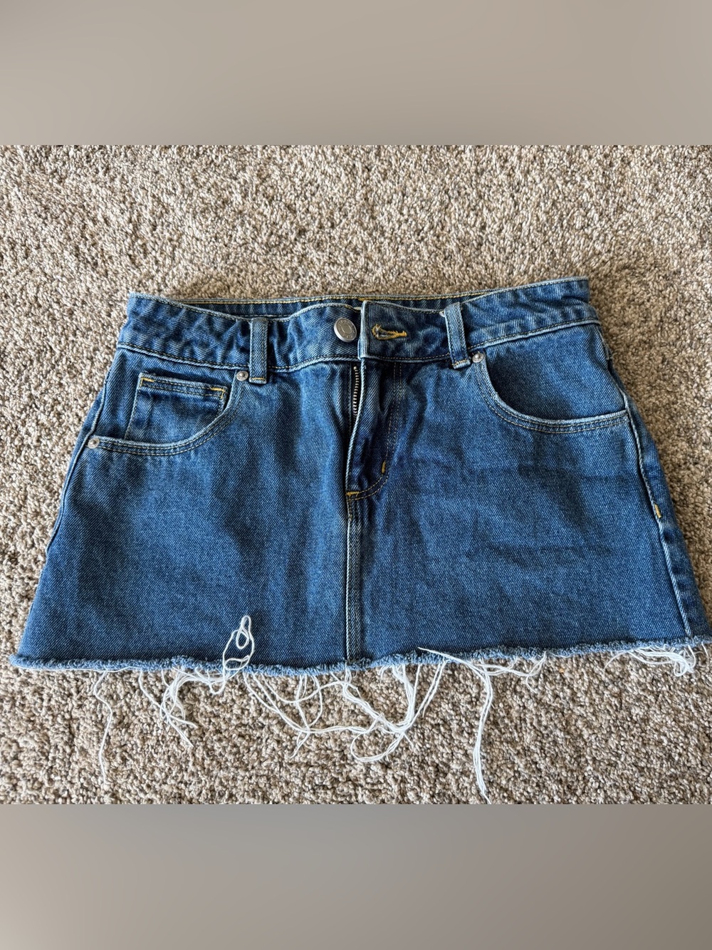 Classic Blue Denim Mini Skirt - Casual Everyday